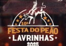Festa do Peão de Lavrinhas 2025 terá entrada gratuita e programação entre os dias 5 e 8 de junho