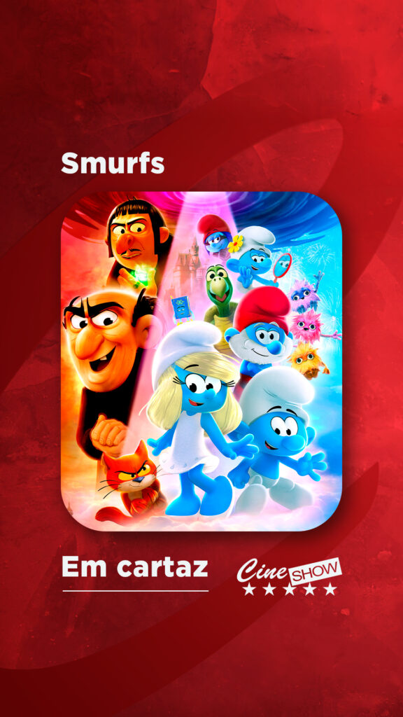 Cine Show Cruzeiro exibe “Smurfs 2025” nesta semana
