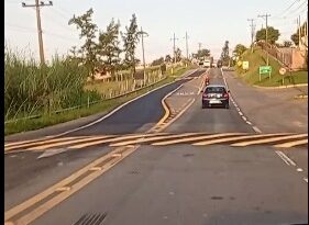 DER instala redutores de velocidade na rodovia entre Cruzeiro e Cachoeira Paulista