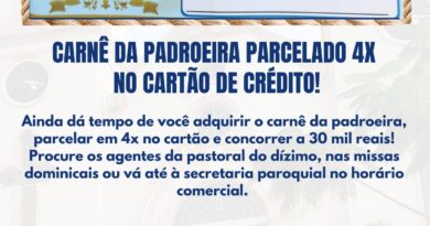 Paróquia Imaculada Conceição anuncia facilidade para aquisição do carnê da Padroeira