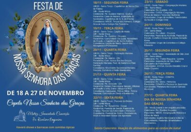 Festa em honra a Nossa Senhora das Graças começa nesta segunda-feira (18/11), em Cruzeiro/SP