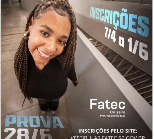 Fatec Cruzeiro está com inscrições abertas para vestibular do 2º semestre