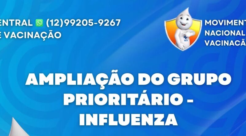 Cruzeiro amplia vacinação contra a Influenza para toda a população a partir de segunda-feira
