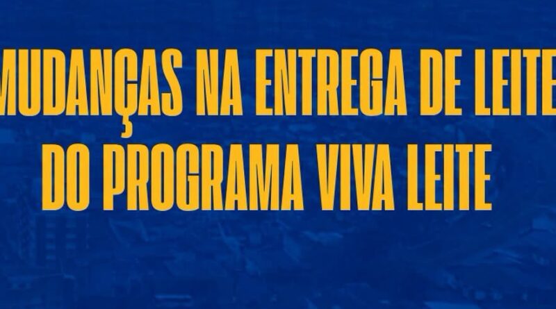 Prefeitura de Cruzeiro anuncia mudanças no Programa Viva Leite a partir de agosto