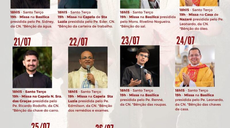 Basílica Imaculada Conceição inicia Novena das Mãos Ensanguentadas de Jesus em Cruzeiro