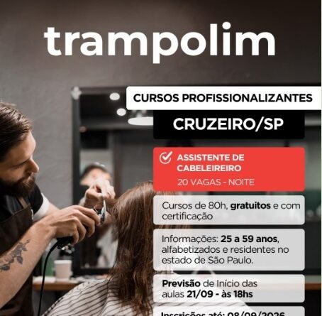 Prefeitura de Cruzeiro oferece curso gratuito de Assistente de Cabeleireiro