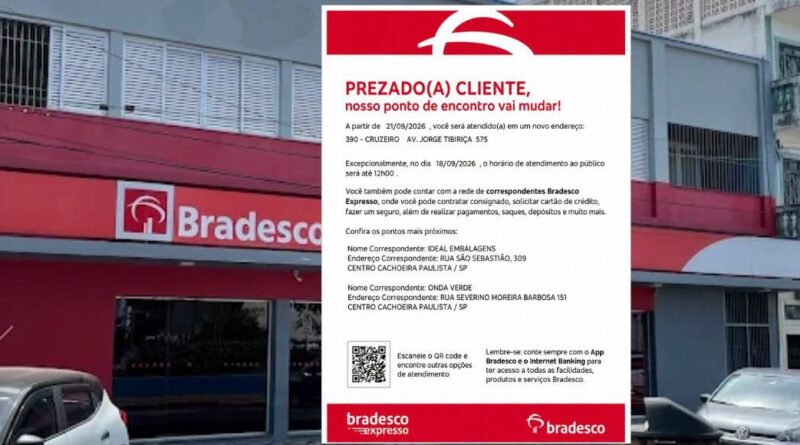 Mais uma agência bancária é fechada na região