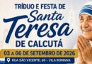Tríduo e festa de Santa Teresa de Calcutá acontecem na Vila Romana, em Cruzeiro