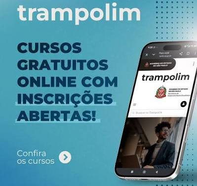 Cidades da região têm vagas para cursos gratuitos pelo Programa Trampolim